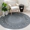 Safavieh 3 x 3 ft. Cape Cod Round Area RugCharcoal CAP225H-3R - alternate 2